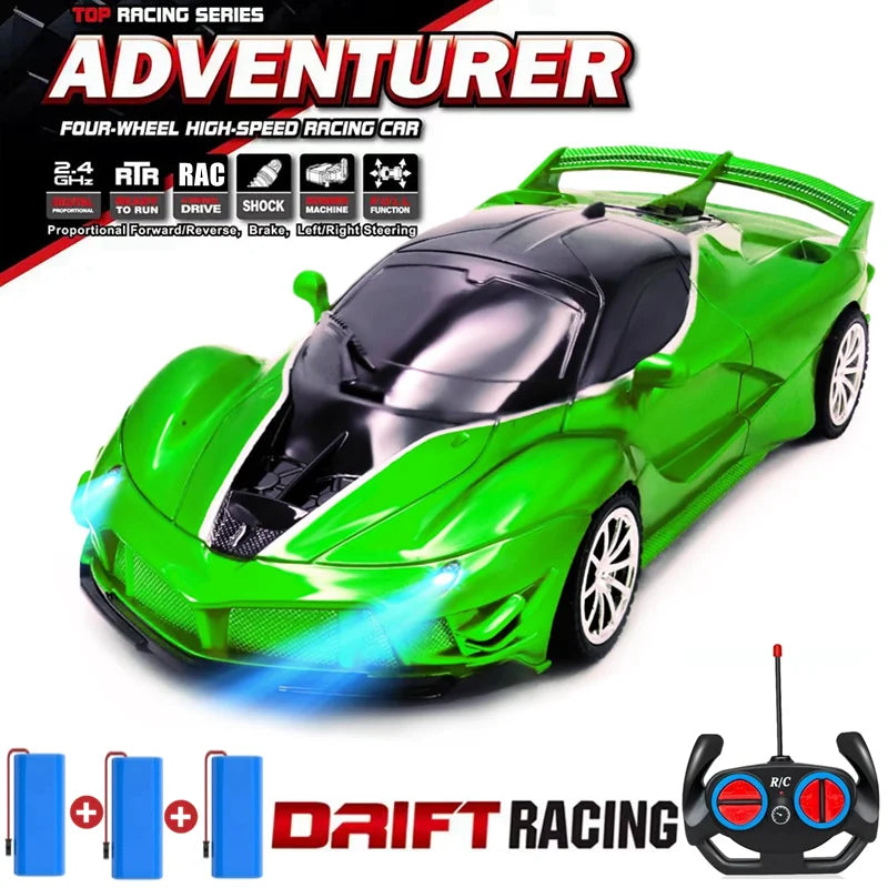 1:18 Simulation Drift Racing Remote Control RC Car High Speed Radio Controlled Vehicle With Light Model Toy Gift for Kids Boy