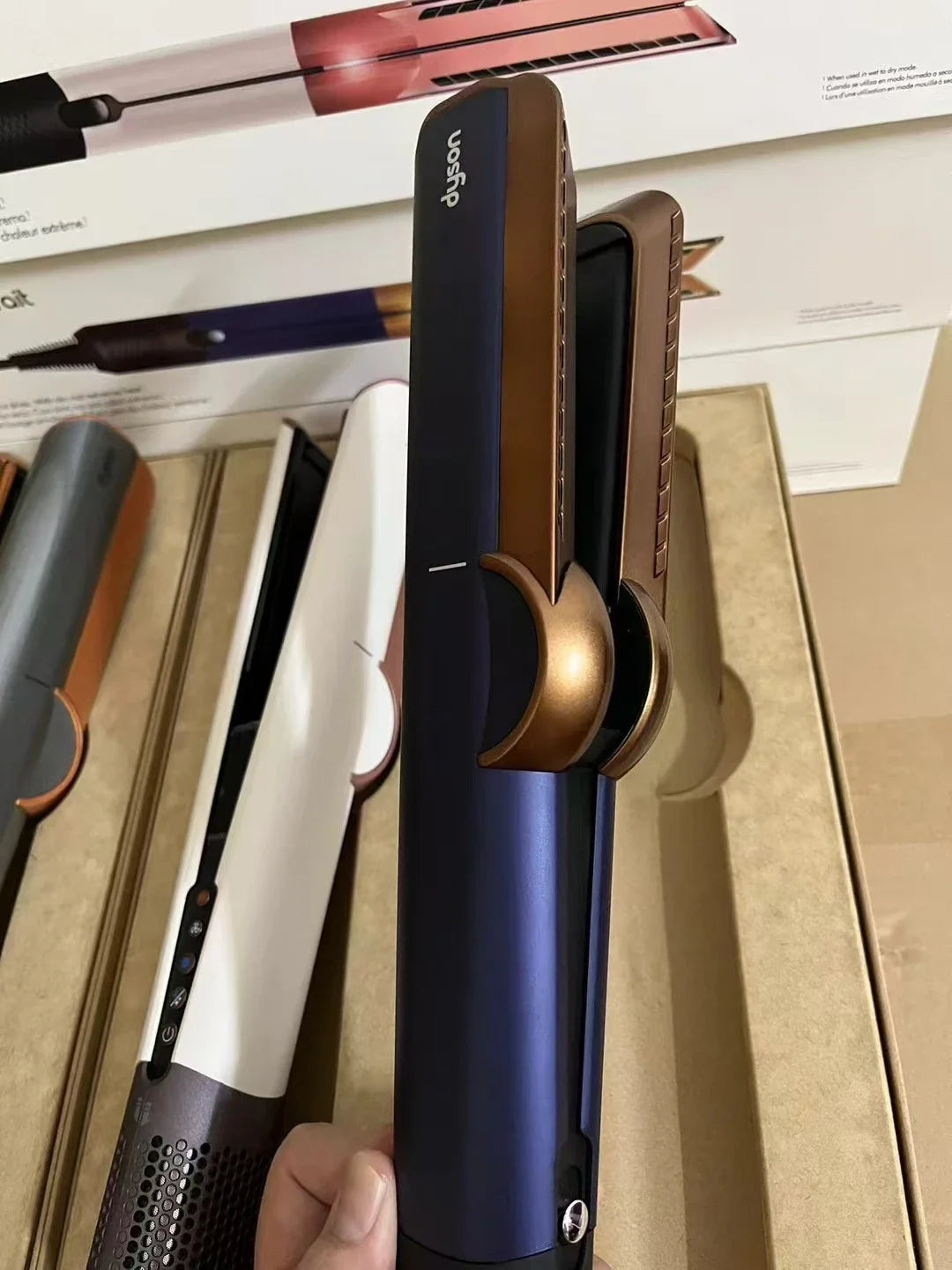 New Dry and Wet Flat Comb Portable Curling Iron Hair Salon Negative Ion Curling Iron Hair Dryer Straight Clip  Cepillo Rizos 다이슨