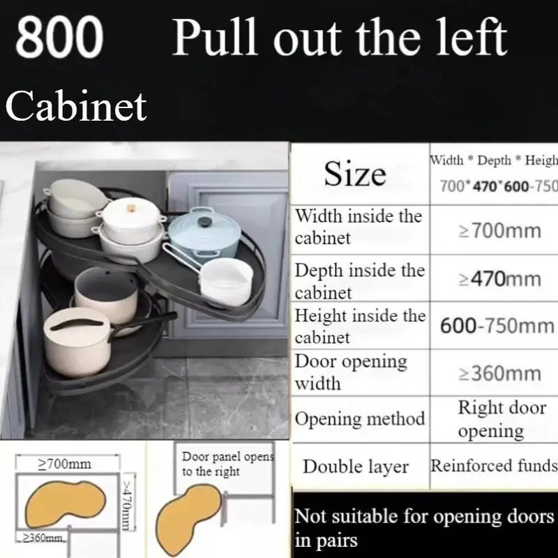 Steel Kitchen Storage Home Spices Organizer Stackable Closet Drawer Furniture Household Hanging Cabinet Accessories