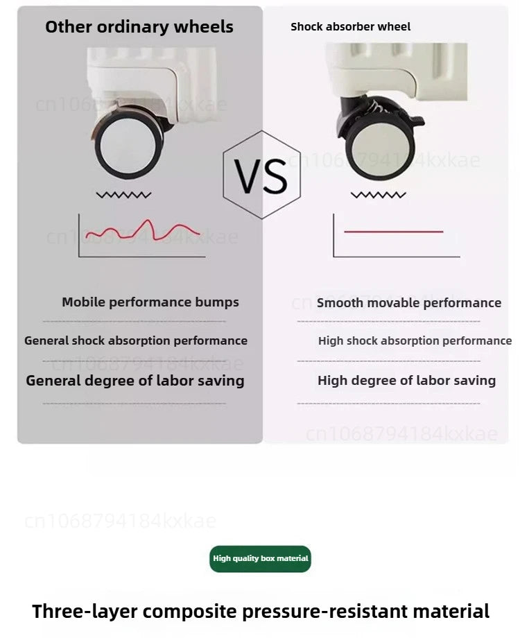 Aluminium Frame Rolling Luggage with Cup Holder Mobile Phone Holder Front Opening Suitcase Large capacity Travel Suitcase