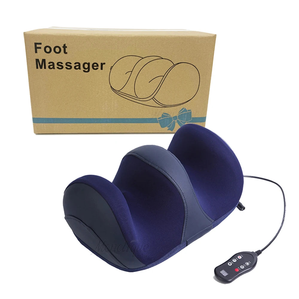 Eletric Heating Calf Massager Shiatsu Kneading Roller Leg Muscle Massage Hot Compresstion Relax Foot Muscle Blood Circulation
