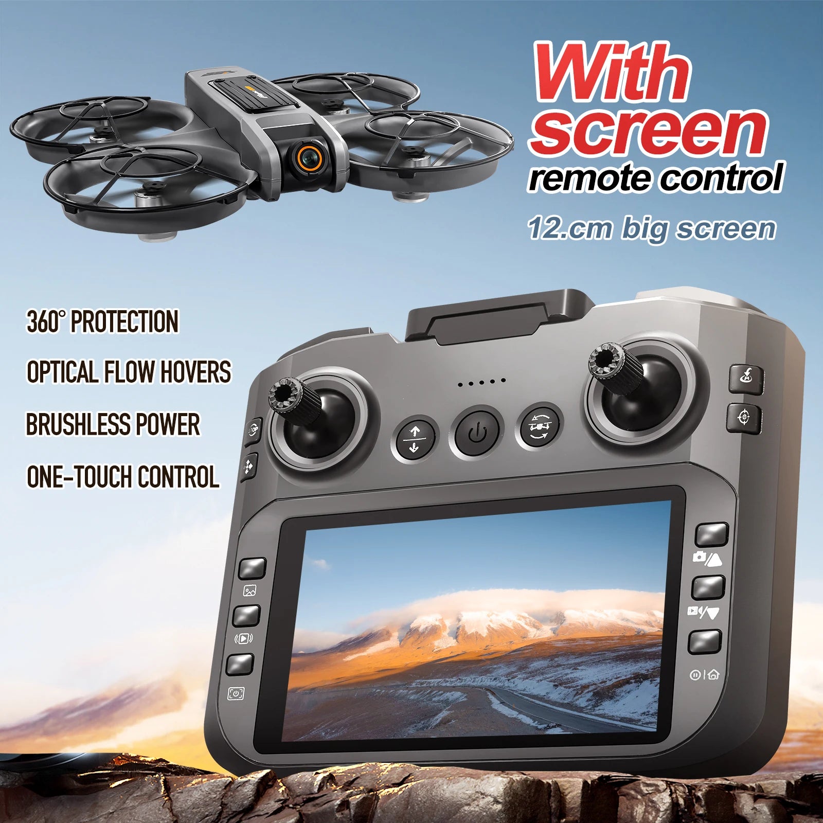 Drone Professional 8K Camera with 5G WiFi FPV UAV Screen S156 Remote Control and Obstacle Avoidance Quadcopter 2025