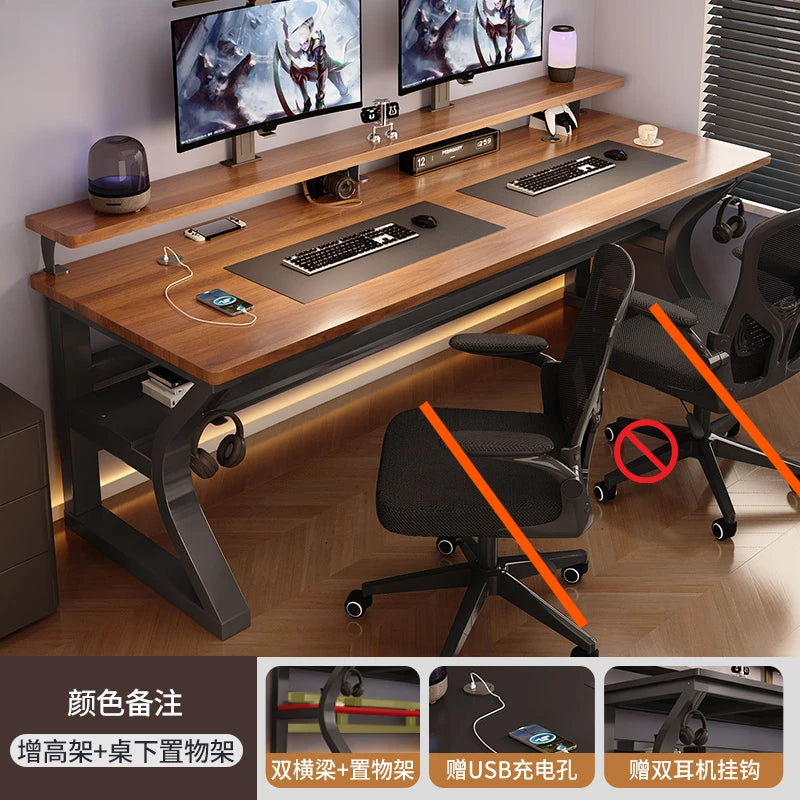 Wooden Designer Modern Office Desks Luxury Home Writing Large Laptop Computer Desks Gaming Standing Escritorio Furniture