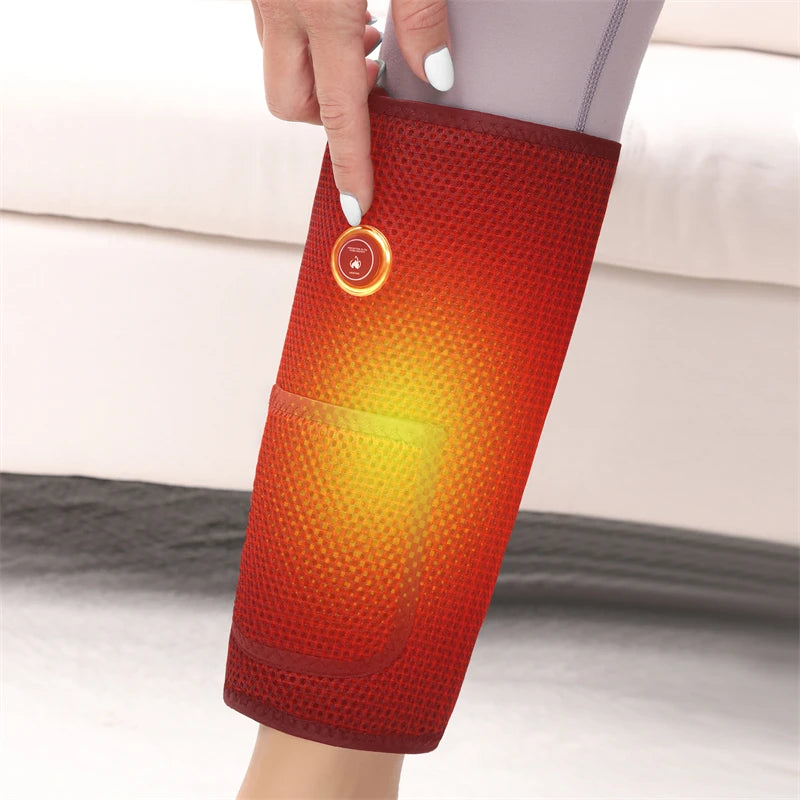 Heating Calf 3 Modes Electric Airbag Compression Leg Heated Calf Foot Heating Muscle Relax Blood Circulation Foot Massage