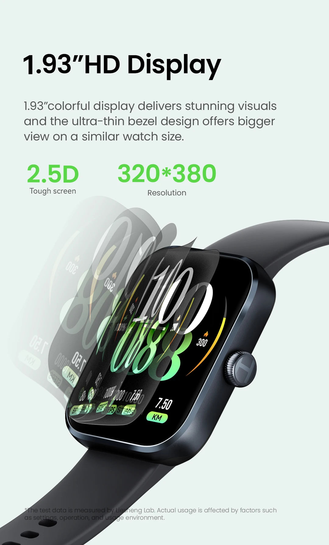 HAYLOU Watch 4 GPS Smartwatch 1.93'' HD Display Bluetooth Phone Call Health Monitoring IP68 Waterproof Smart Sport Watch