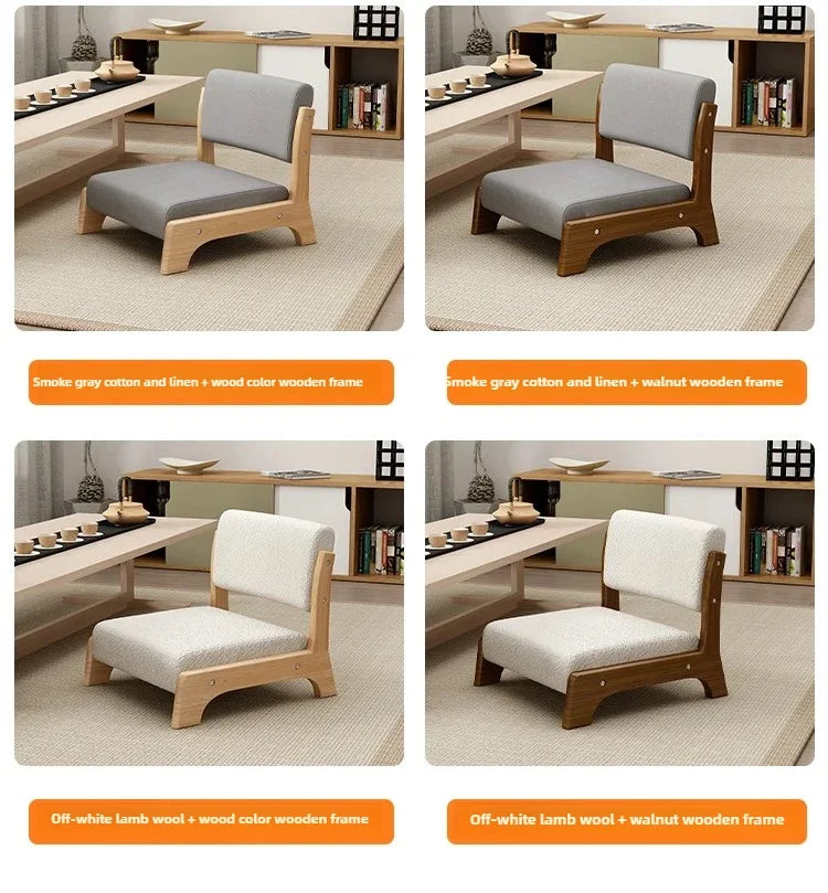 Modern Tatami Lazy Sofa Chair Japanese Living Room Furniture Back Floor Nordic Wind Bay Window Low