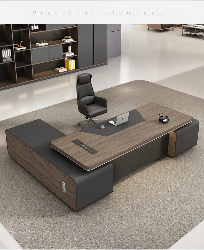 L Shaped Room Desks Computer Commercial Designer Cabinet Table Decoration Chairs Fancy Storage Beistelltisch Furniture