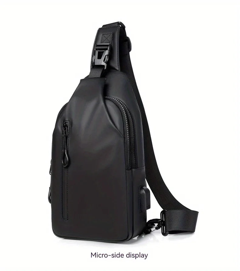 Crossbody Bag Fashionable Large Capacity Waterproof Lightweight Leisure Soft Comfortable Men Single Shoulder Bags