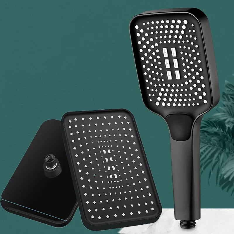 Shower Combo12 inch Large Panel Rain Shower Head/Handheld Shower Combination Bathroom Handheld Three-mode Booster Set
