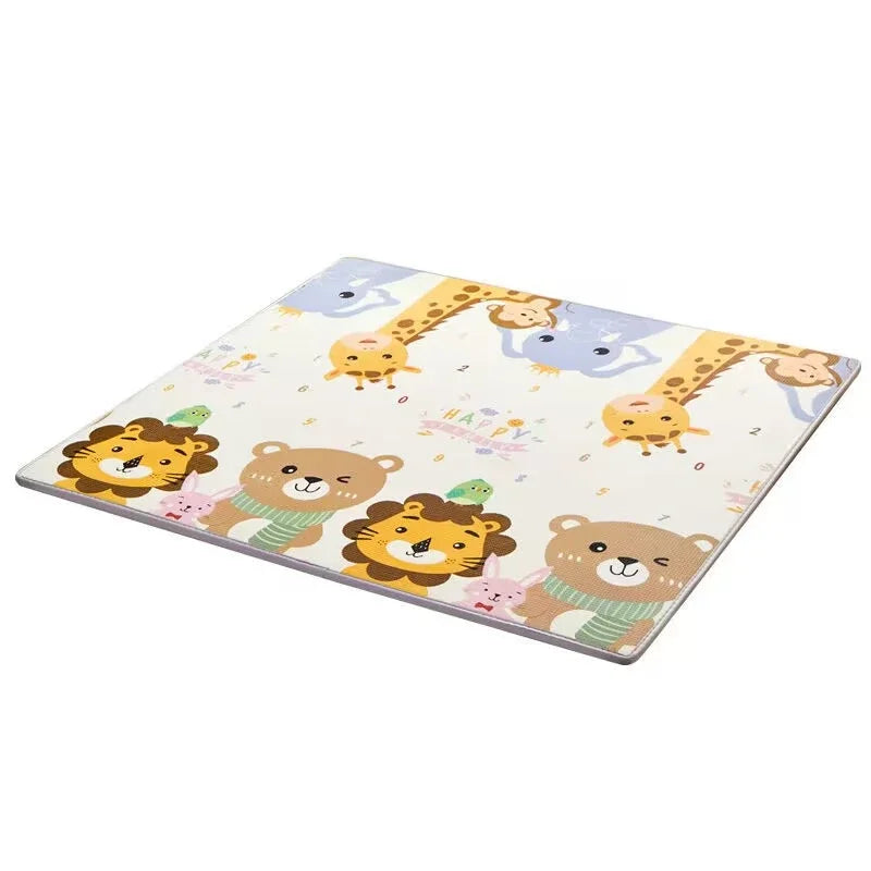 5 sizes to choose Baby Crawling Play Mats Cartoon Lion Giraffe Folding Mat Carpet Play Mat for Children's Safety Mat Rug Playmat