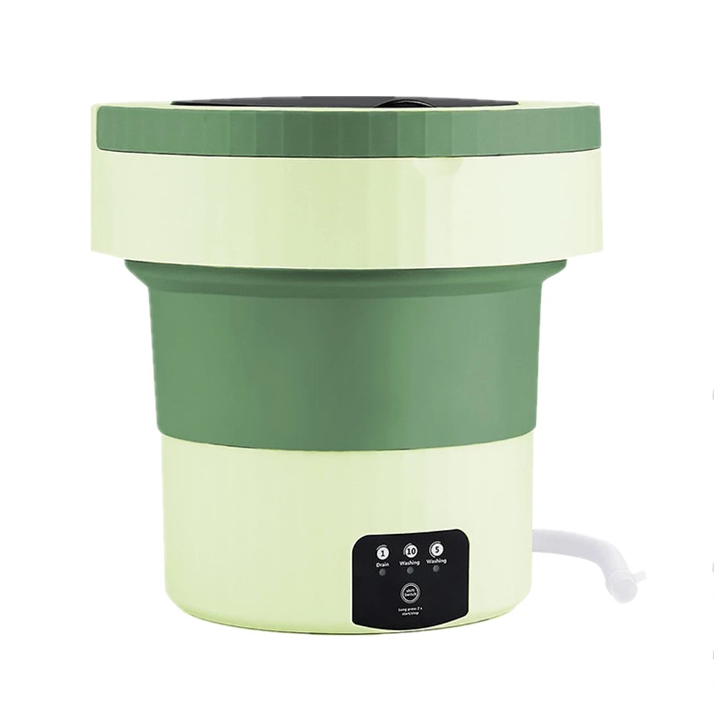 7L Small Folding Washing Machine Portable Washing Machine Automatic Modes Laundry Clothes Laundry Bucket Washing Machine