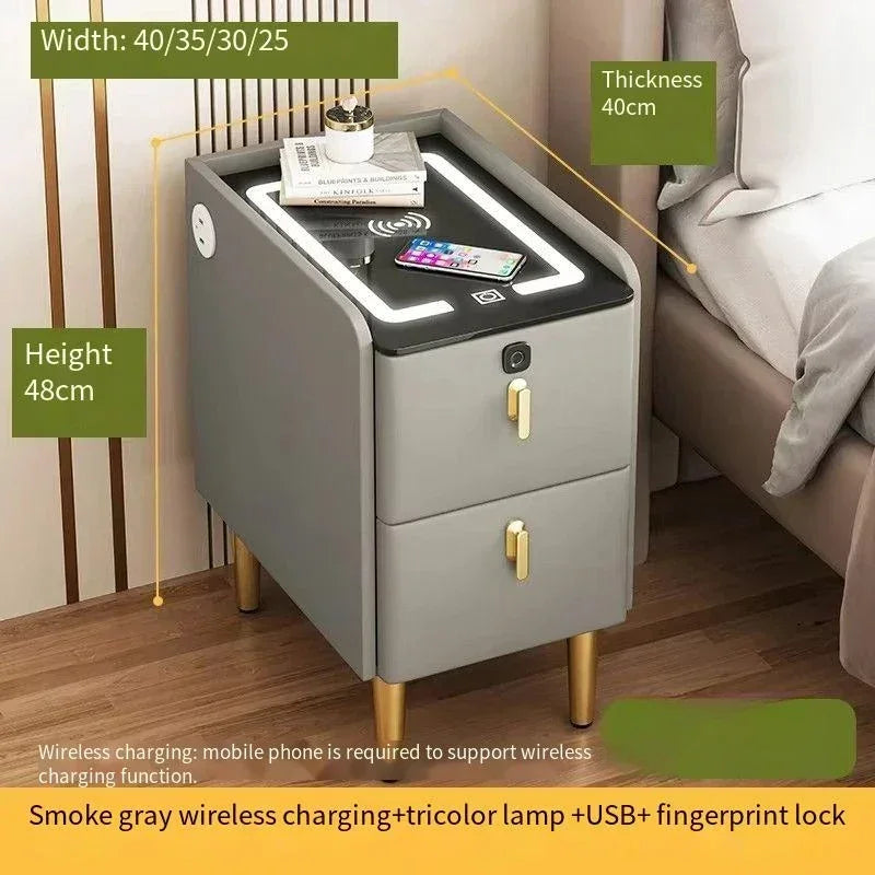 Night Table Bedside Nightstands Bedroom Bedside Furniture Gamer Narrow Bed Desk Nordic Drawer Closets Meubles De Chambre