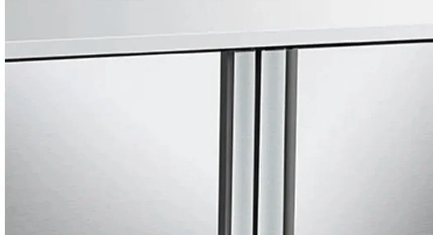 4-Door Commercial Freezer Refrigerator - Large Vertical Air Cooling Frozen Food Storage for Kitchen Restaurant