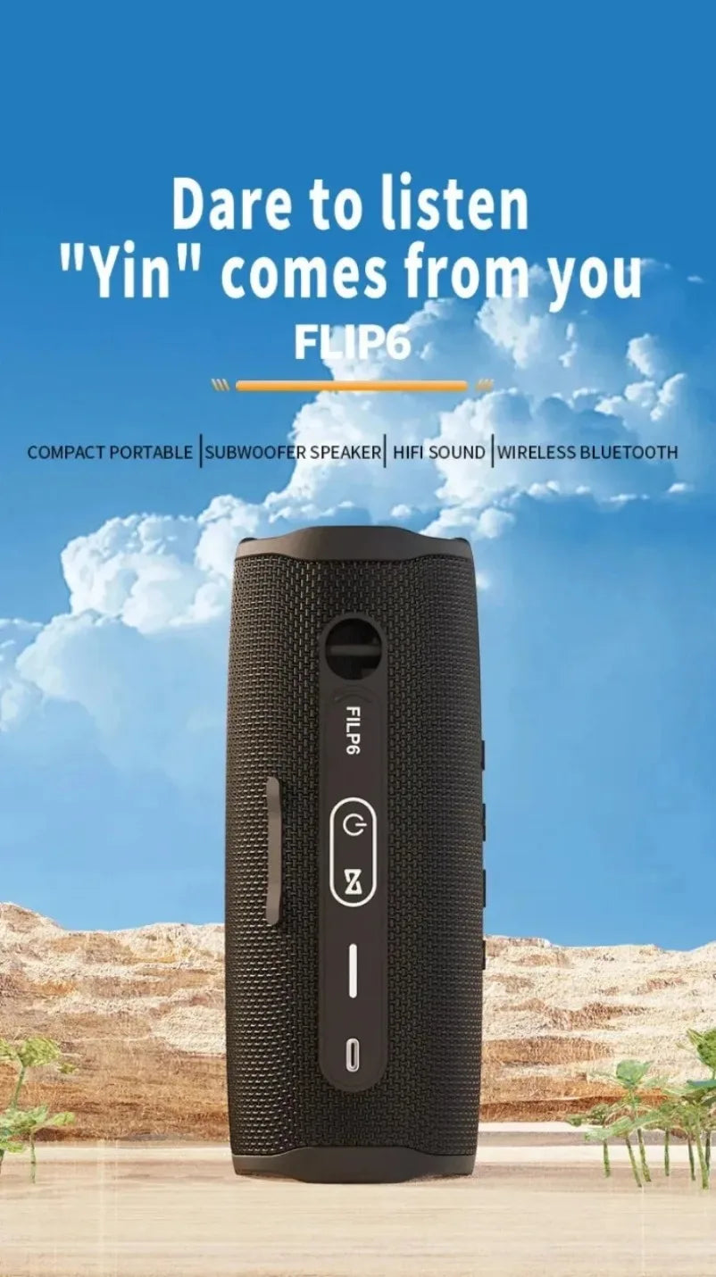 New Portable Flip6 Bluetooth Audio Multi-FunctionTWS Audio Caixa De Som Outdoor Subwoofer Wireless Home Theater Dual Speaker