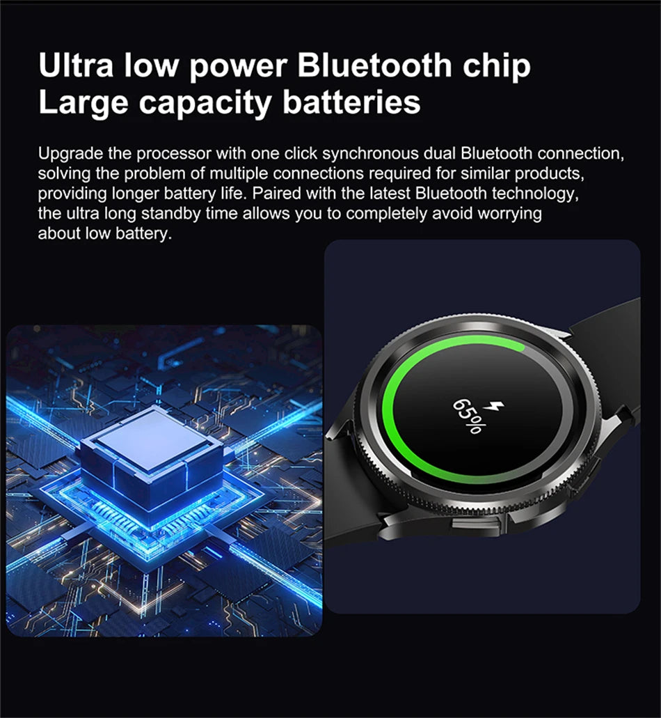 New Bluetooth Call Fashion Smart Watch 6 Classic Men's Outdoor Sports Fitness Full Screen Touch Health Monitoring Smartwatches