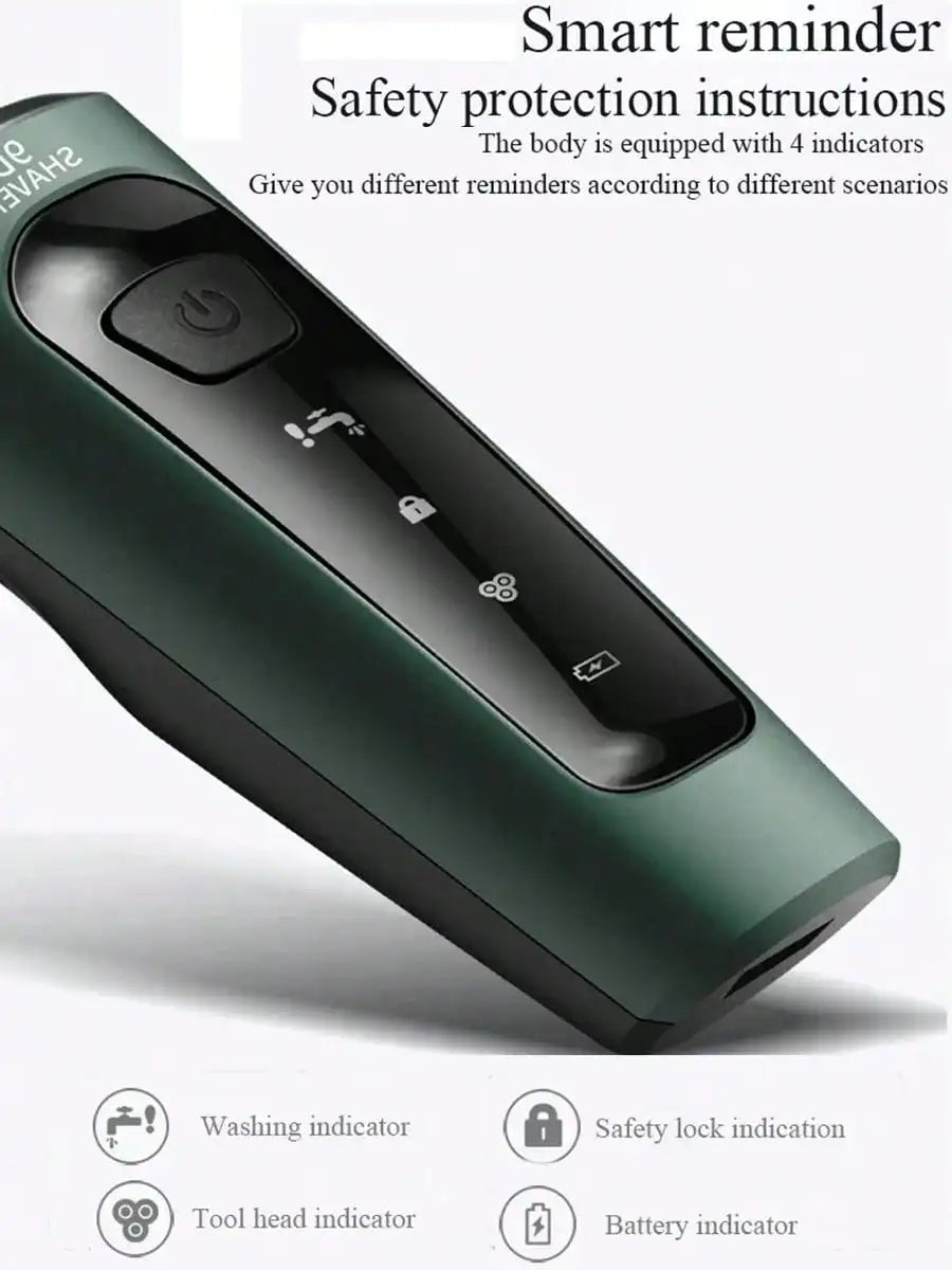 9D Electric Shavers For Men Waterproof Electric Trimmer Razor Wet  Dry Use Rechargeable Battery Rotary Shavers Machine Shaving
