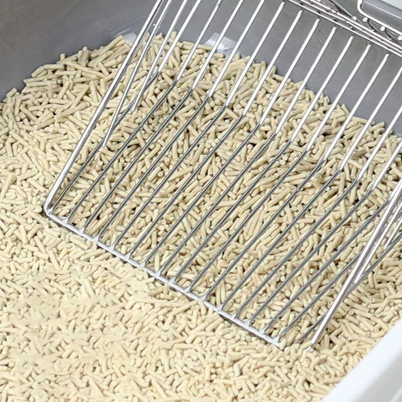 1Pcs Pet Cleaning Tool Metal Aluminum Alloy Cat Litter Scoop Stainless Steel Durable Handle Pet Poop Shovel