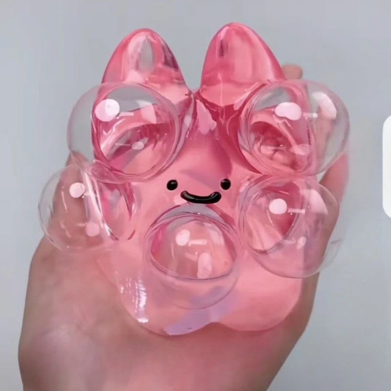 Squishy Bubble Pop Fidget Toy, Squeeze Sensory Ball & Octopus Popper, Anti-Anxiety Toy for Adults Kids, ASMR Fun Party Gift