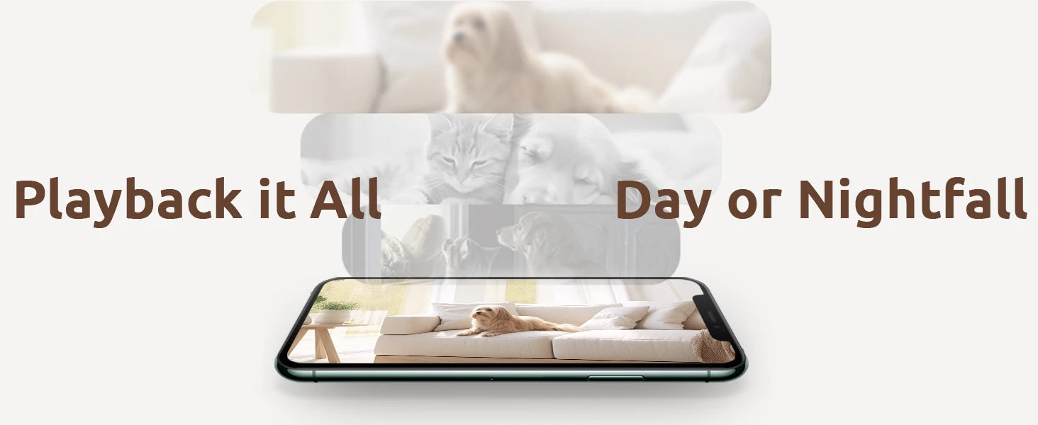 blurams Pet Camera 2K, 360° Indoor Security Camera, Dog Camera with Phone App, PTZ Cameras for Home Security Indoor, 2-Way Audio