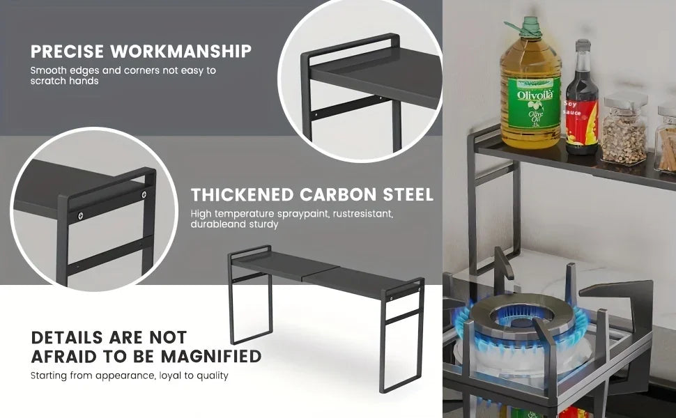 ZEXEF Retractable Accessories for Kitchen Cabinet Organizer Furniture With Shelf Space Bathroom Storage Rack Home Pantry Spice