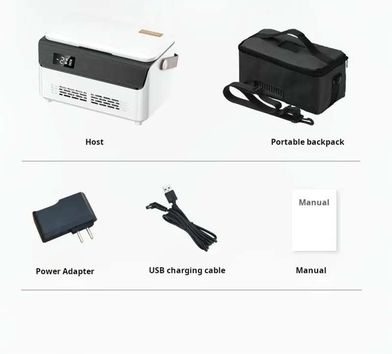 13600mAH*2 Insulin Cooler Mini Medicine Portable Refrigerator Smart Temperature Control LCD Display Medical Fridge for Travel