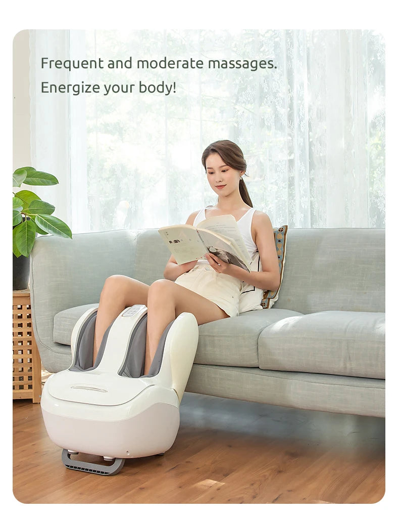 MARESE Electric Calf and Foot Massage Machine Vibration Shiatsu Air Compression Heat Rolling Kneading Leg Beauty Massager K16