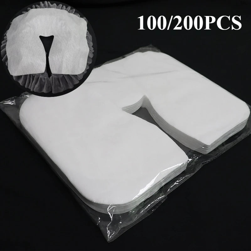 Spa Salon Disposable Massage Face Rest Cushion Covers Cradle Sheets Headrest Pillow Paper Massage Face Cradle Table Cover