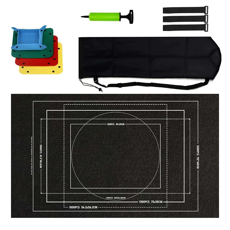 Puzzle Storage Blanket Children Puzzle Toys Multiple Specifications with Bag Portable Parent-child Early Education Gifts TMZ