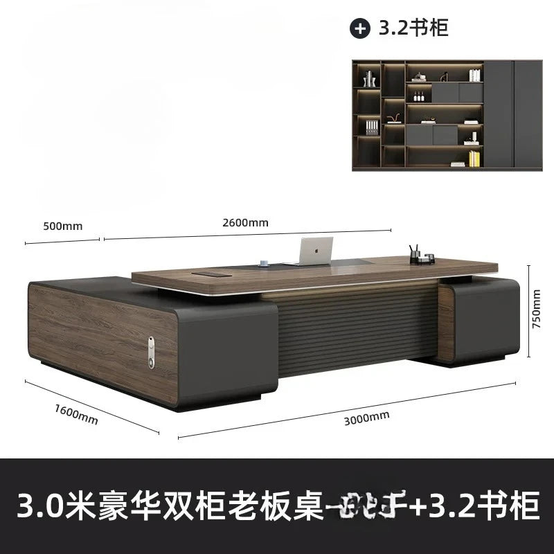 L Shaped Room Desks Computer Commercial Designer Cabinet Table Decoration Chairs Fancy Storage Beistelltisch Furniture