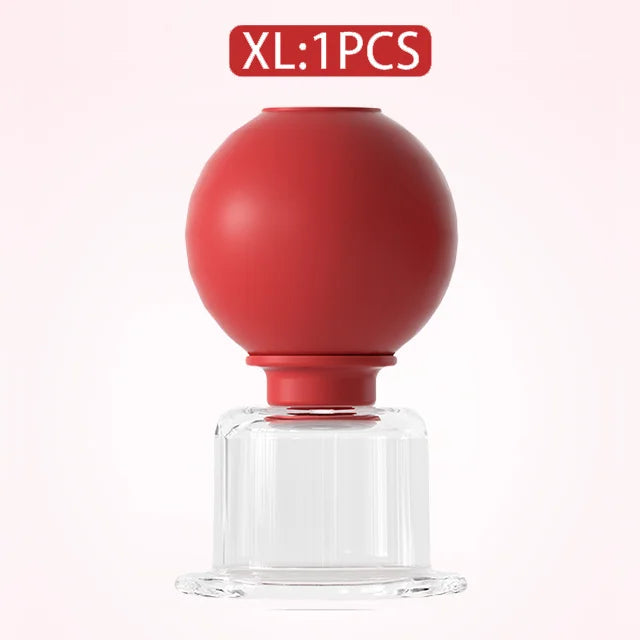 1/4PCS Rubber Massage Body Cups Vacuum Face Cupping Massage Cupping Facial Skin Lifting Body Anti Cellulite