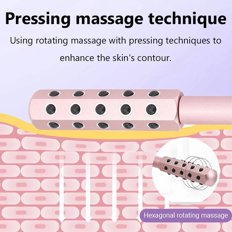 24 Germanium Face Massage Beauty Acupoint Roller Stick Wholesale Beauty Roller Tool Face Gua Sha Massager Women Skin Care Beauty