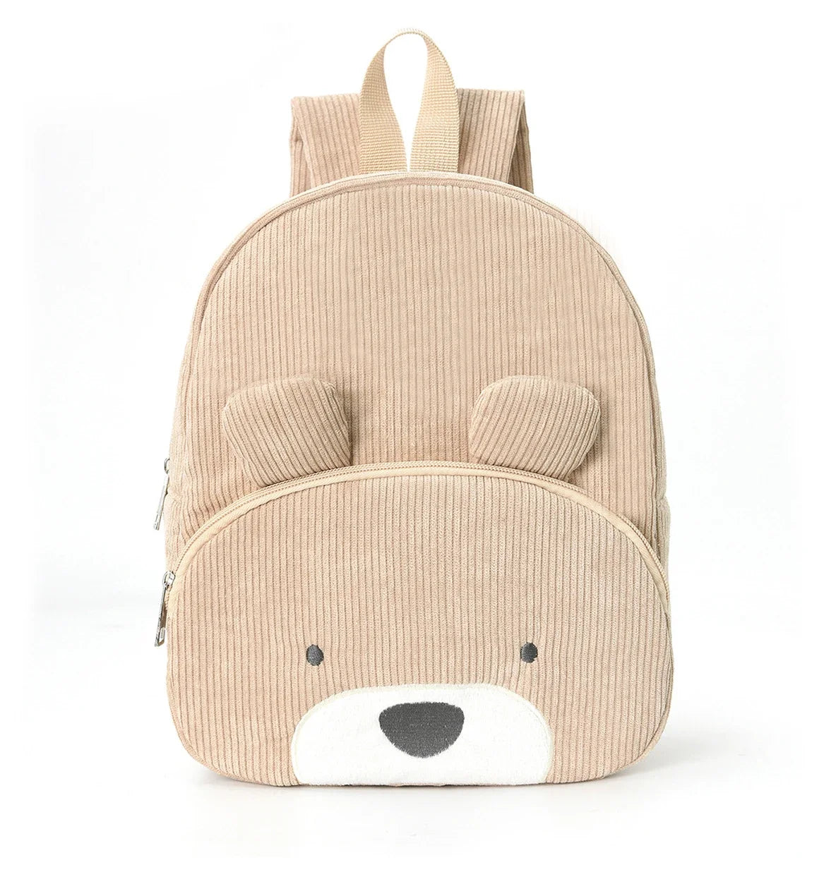Personalized corduroy Backpack custom name embridery kindergarten schoolbags for children girls boys solid baby cute bags bear