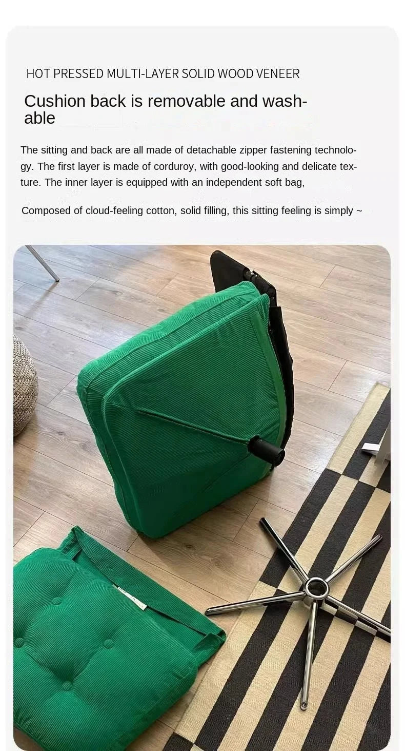 Realife Internet Celebrity Sofa Chair Dewey Ringer Leisure Chair Rotating Living Room Balcony Small Sized Single Chair 2025 New