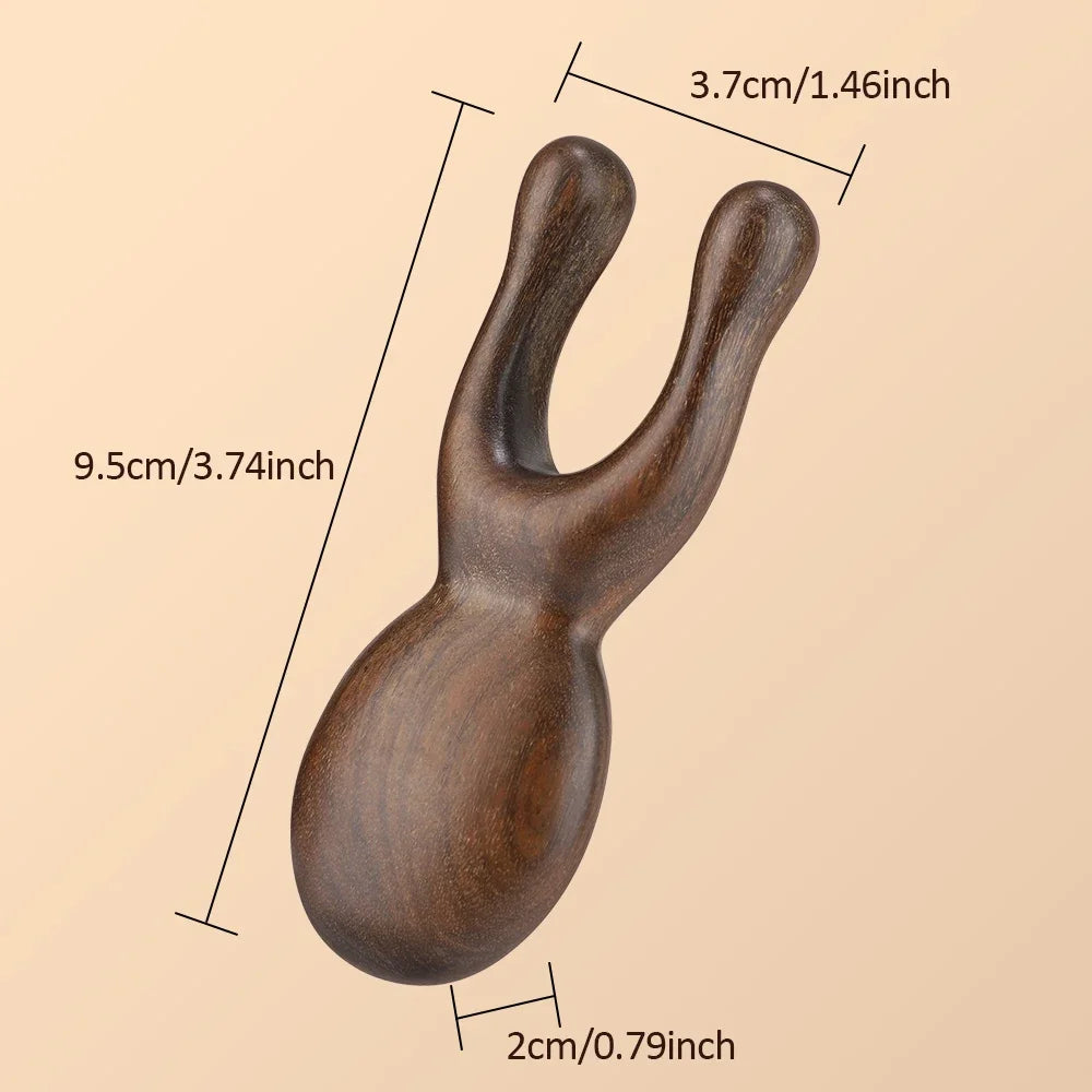 Wooden Gua Sha Facial Tools  Head Massager Sandalwood Wood Massage Tool for Face Nose Eye  Wood Therapy Massage Acupressur Tools
