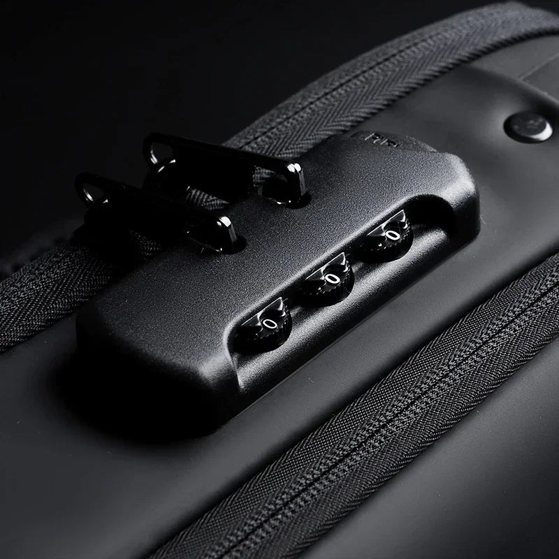 Men's anti-theft chest bag, multifunctional USB crossbody bag, travel sling bag, crossbody bag