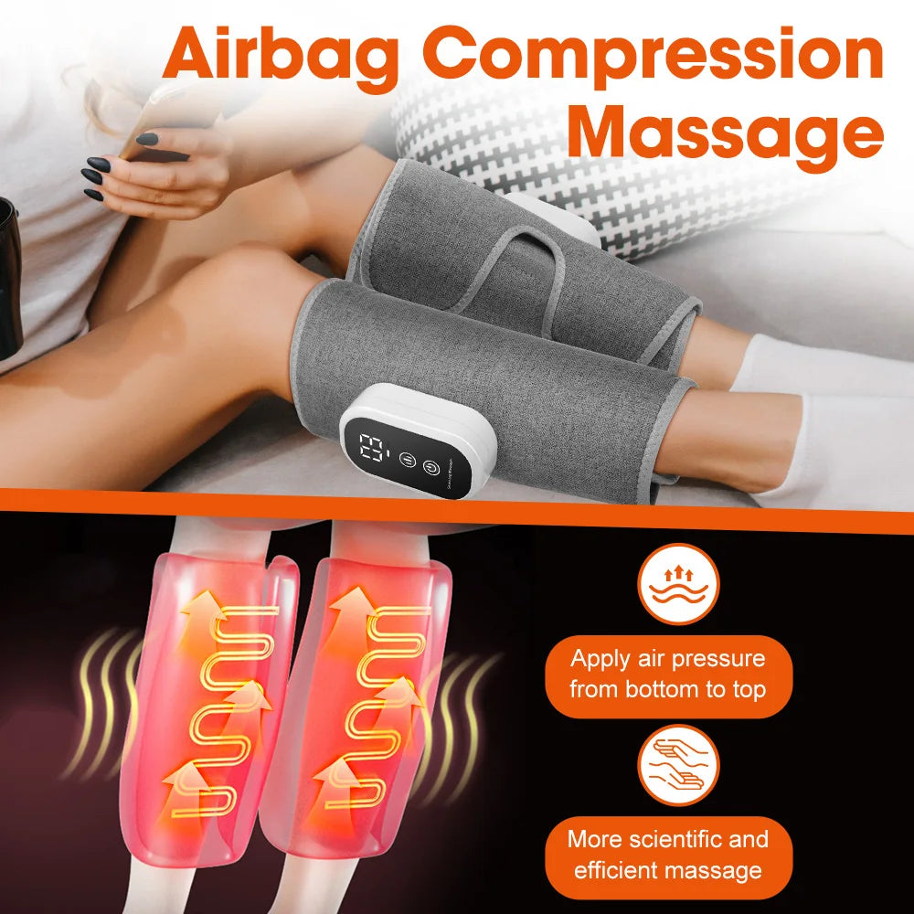 Electric Leg Calf Massager 3 Modes Air Pressure Leg Massage Airbag Vibration Wireless Leg Massage Muscle Relax Health Care