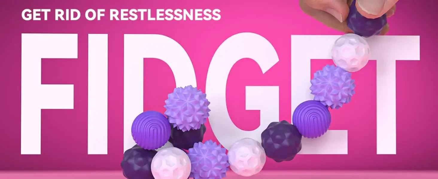 Silicone Magnetic Sensory Balls Fidget Toy Worry Balls Autism Calming Fidgeting Toy Kid Adults Anxiety Relief Stress Sensory Toy