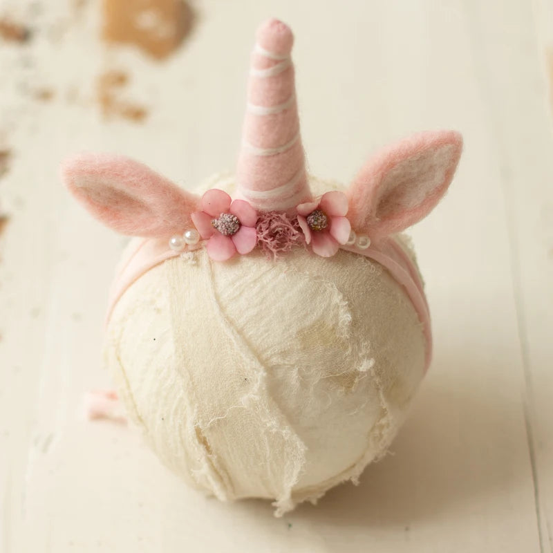 ❤️Newborn Photography Props Accessory Cute Manual Headband Studio Baby Photo Cartoon Ear Headwear Infant Shoot Accessories