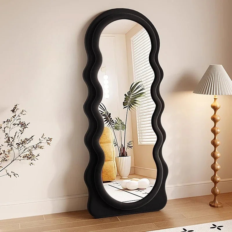 Light Luxury Floor Full Body Mirror Wall Mirrors Room Decoration Makeup Mirrors Full Body Wall Art Miroir Home Bedroom Mirror