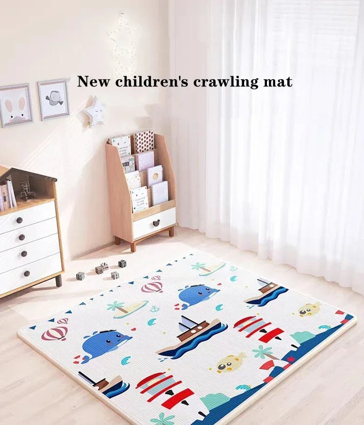 5 sizes to choose Baby Crawling Play Mats Cartoon Lion Giraffe Folding Mat Carpet Play Mat for Children's Safety Mat Rug Playmat