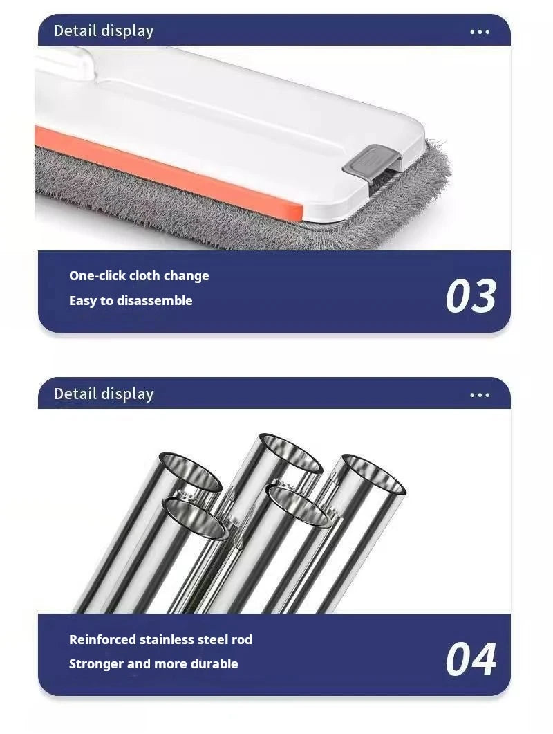 Microfiber Mop with Bucket, 360 Rotating, Flat Squeeze, Floor Cleaner Tool, Home Kitchen, Multifunction Cleaning Mops