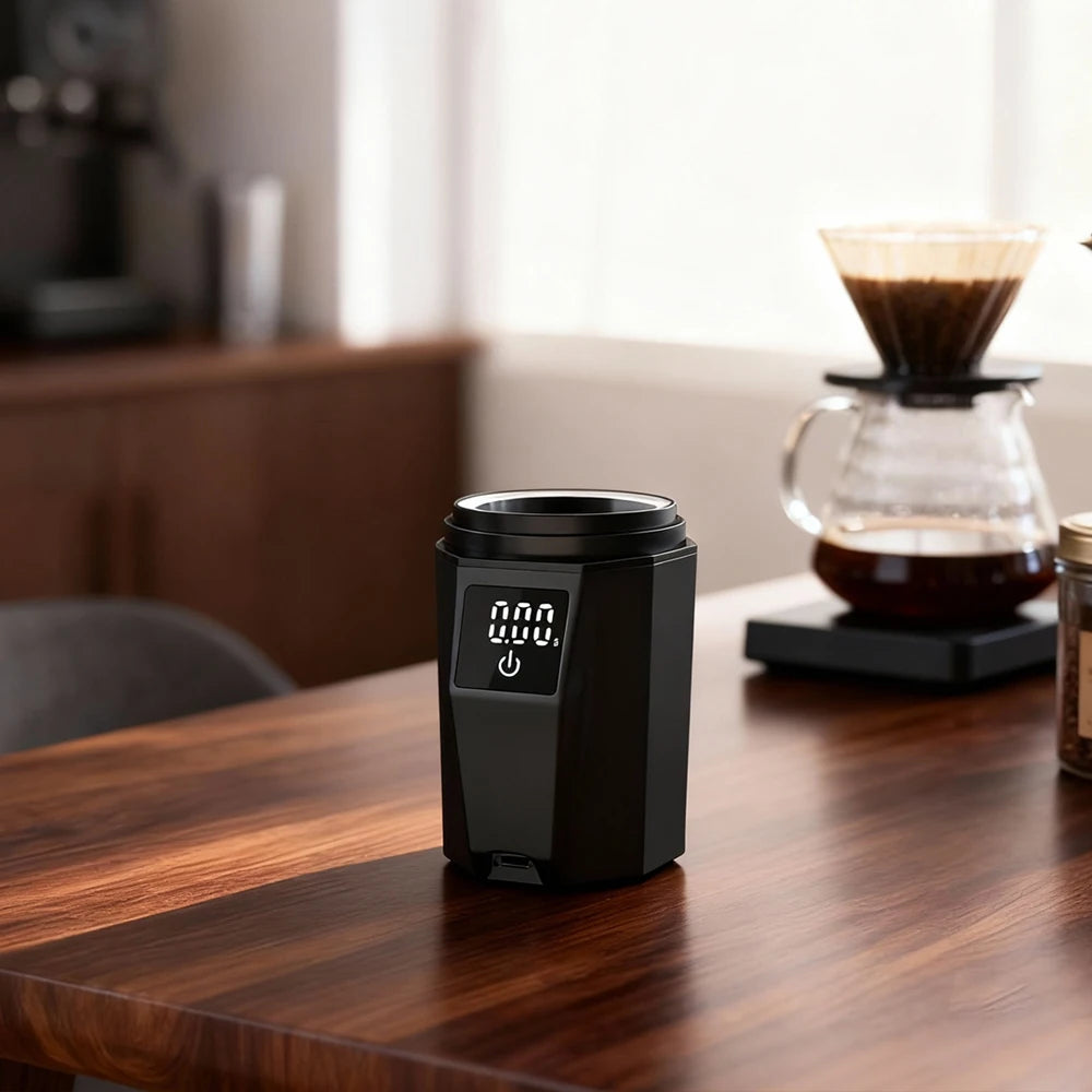 Digital Coffee Scale with 58MM Dosing Cup, LCD Espresso Weighing Scale 500g Precision Barista Tool