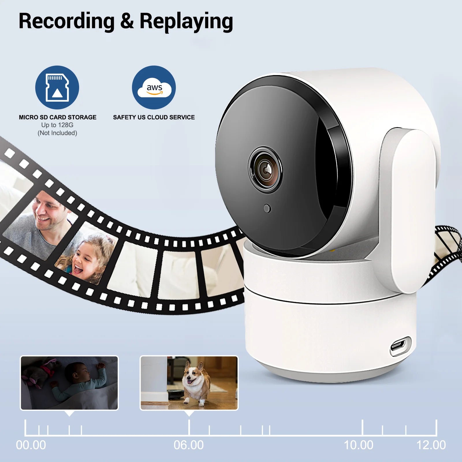 Tuya 1080P Wifi Camera Indoor 360 PTZ Pet Baby Monitor IR Night Vision Ai Detect P2P Surveillance IP Cameras with Google Alexa