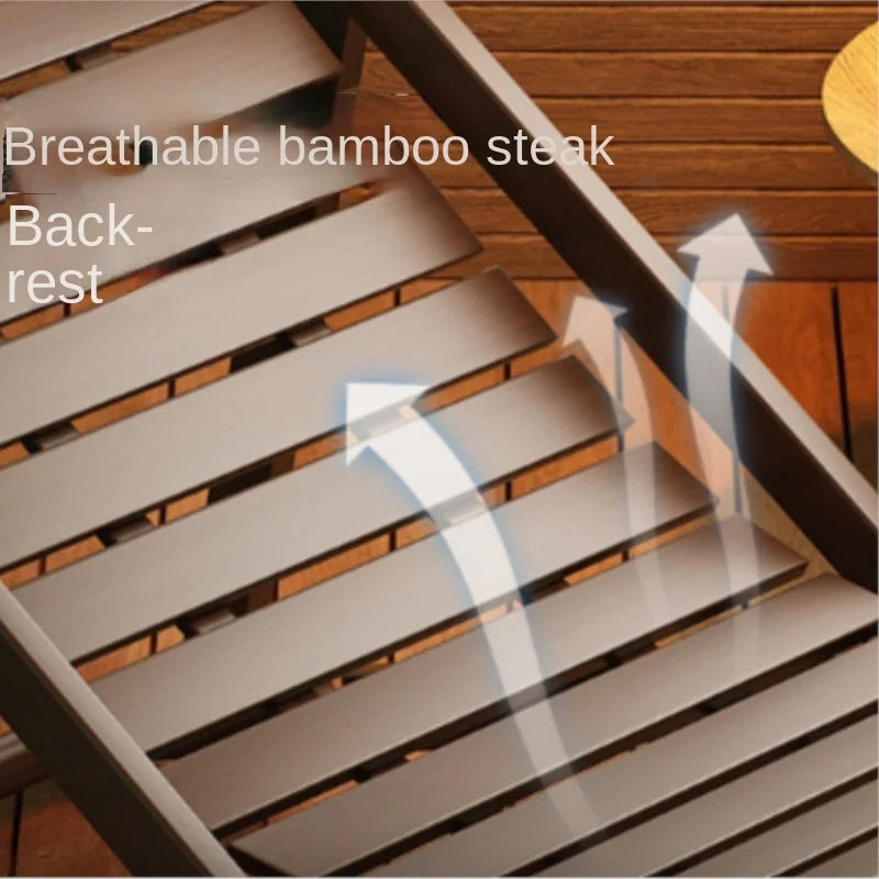 X&D Four Level Adjustable Bamboo Lounge Chair Foldable Chair For Home Use Can Sit Or Lie Down Summer Sleeping Chair Office Chair