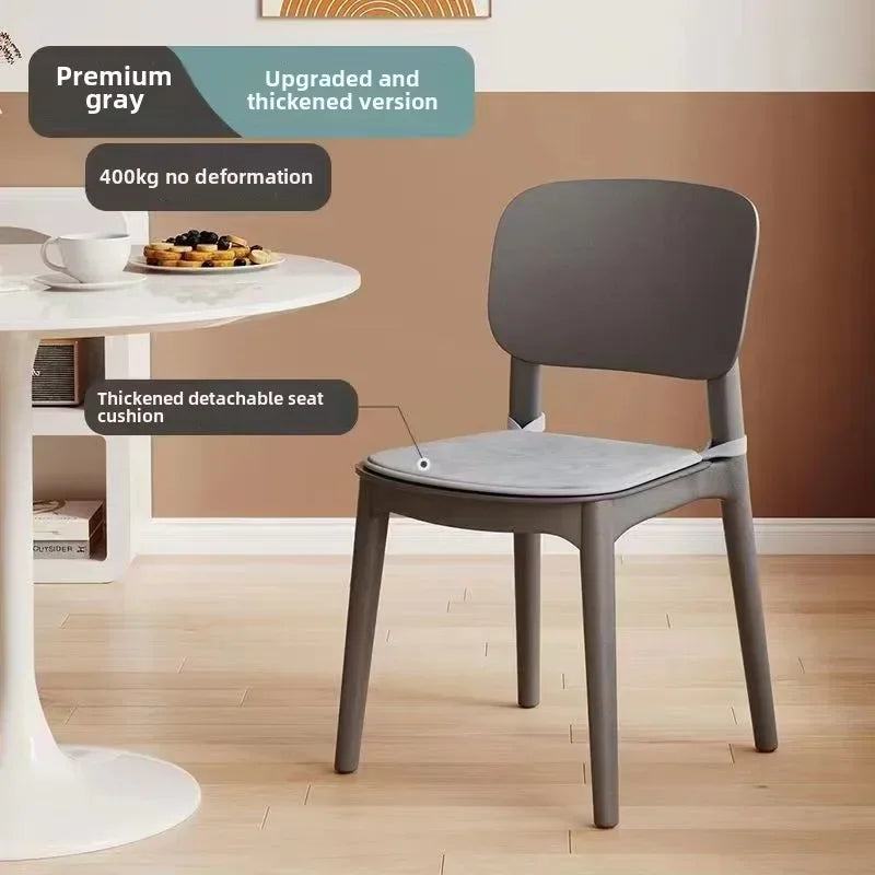 Hot Chair, Plastic, Household, Thickened, Restaurant, Backrest Chair, Commercial, Dining Chair, Modern, Simple, Comfortable