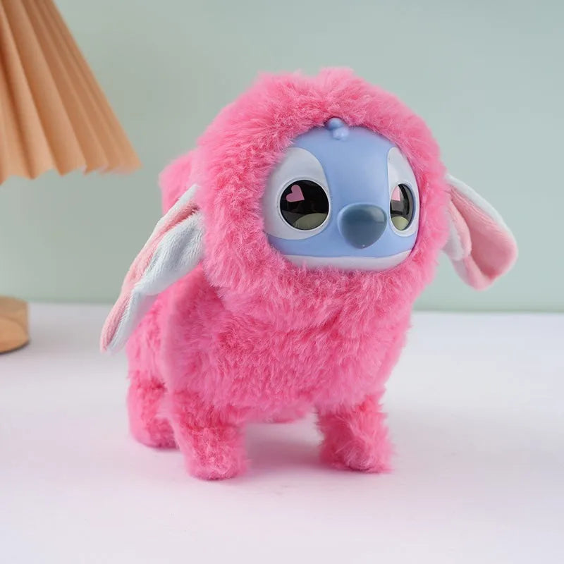 Plush Toys Walking Stitch Toys Interactive Electronic Pet Plush Toy Stitch Toy Puppy Woof and Moving Animated Nodding Head Gifts