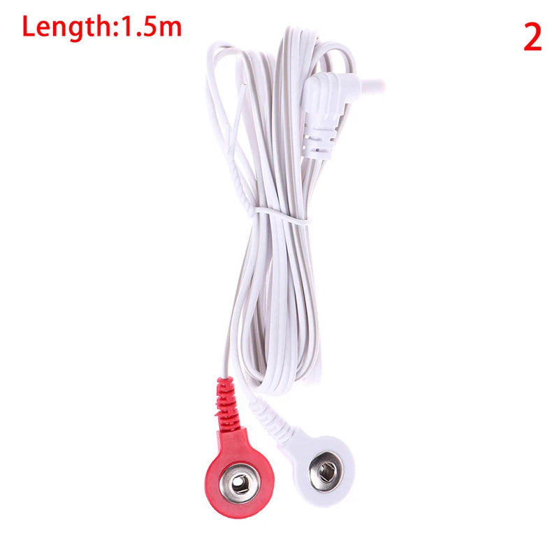 2/4pin Electrode Wire Electrotherapy Electrode Lead Electric Shock Wires Cable For Massager Connection Cable Massage  Relaxation
