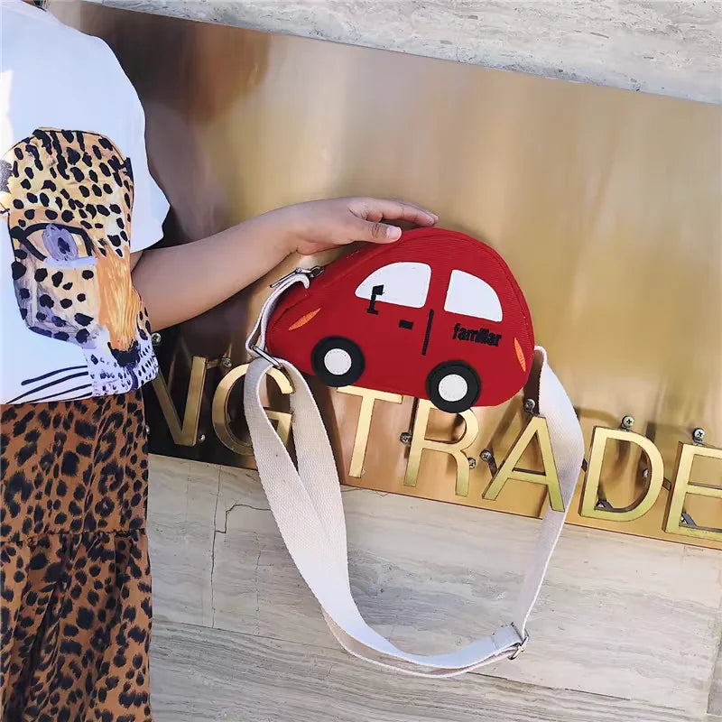 Cartoon Children Bags Cute Car Boy Girl Travel Mini Snack Messenger Bags Kids Crossbody Bags Fashion Shoulder Bags