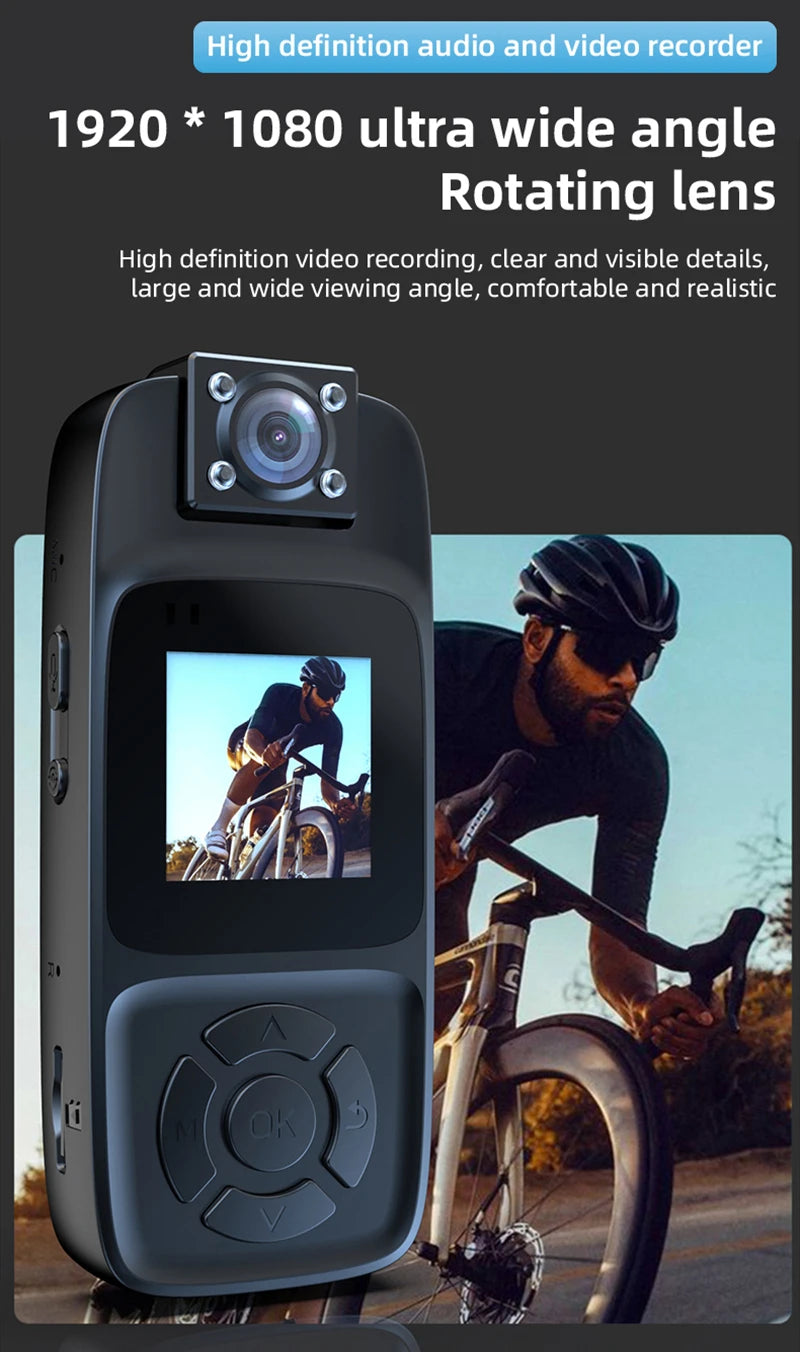 Xiaomi WiFi Mini Camera 4K HD Portable Digital Video Recorder Back Clip Police Body Cam Night Vision Sports Miniature Camcorder