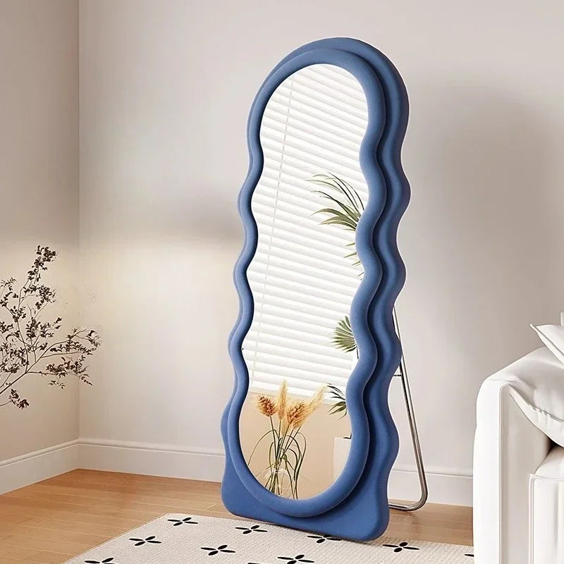 Light Luxury Floor Full Body Mirror Wall Mirrors Room Decoration Makeup Mirrors Full Body Wall Art Miroir Home Bedroom Mirror